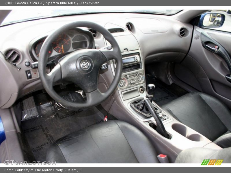 Spectra Blue Mica / Black/Silver 2000 Toyota Celica GT