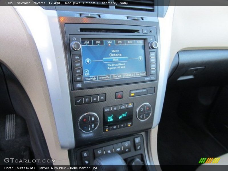 Red Jewel Tintcoat / Cashmere/Ebony 2009 Chevrolet Traverse LTZ AWD