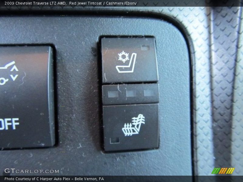 Red Jewel Tintcoat / Cashmere/Ebony 2009 Chevrolet Traverse LTZ AWD
