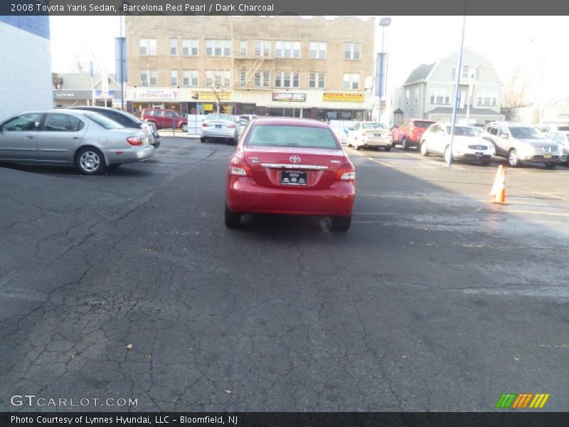 Barcelona Red Pearl / Dark Charcoal 2008 Toyota Yaris Sedan