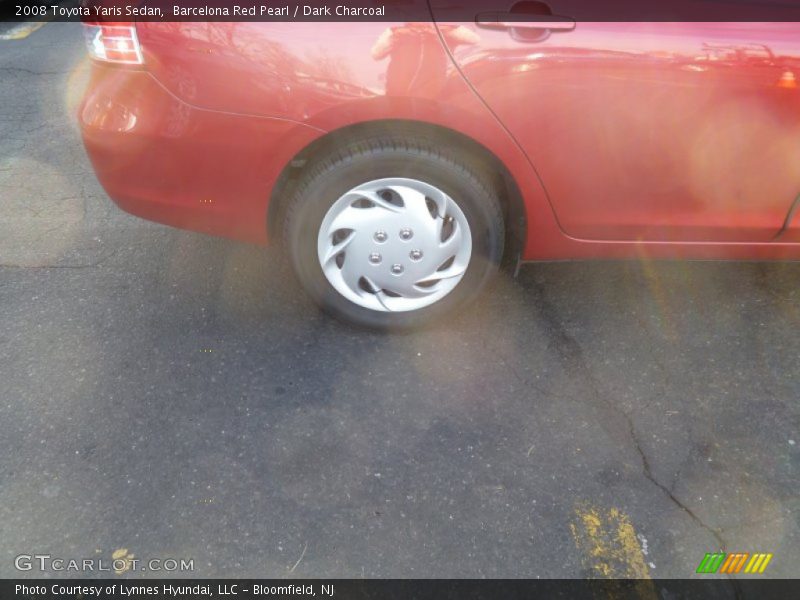 Barcelona Red Pearl / Dark Charcoal 2008 Toyota Yaris Sedan