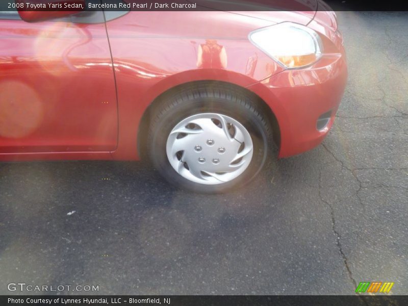 Barcelona Red Pearl / Dark Charcoal 2008 Toyota Yaris Sedan