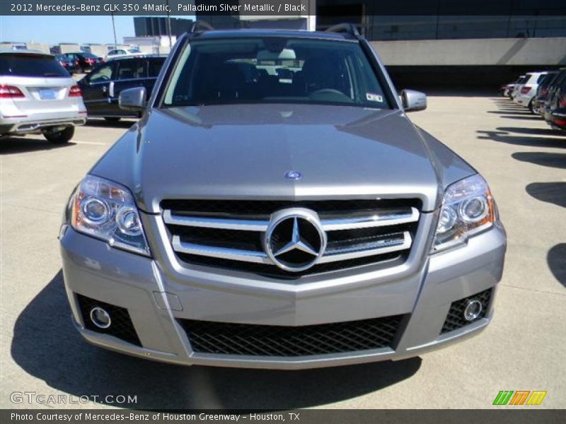 Palladium Silver Metallic / Black 2012 Mercedes-Benz GLK 350 4Matic