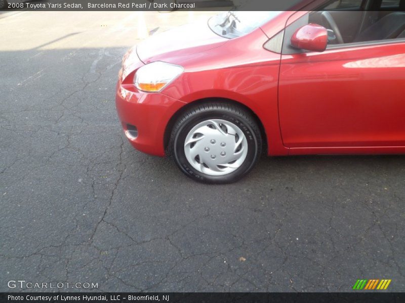 Barcelona Red Pearl / Dark Charcoal 2008 Toyota Yaris Sedan