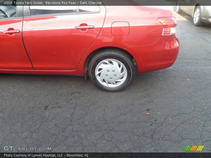 Barcelona Red Pearl / Dark Charcoal 2008 Toyota Yaris Sedan