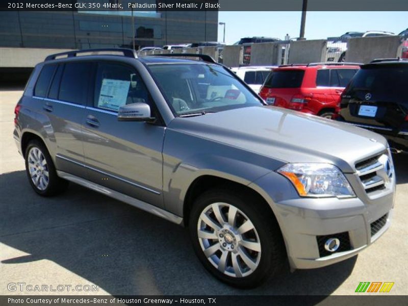 Palladium Silver Metallic / Black 2012 Mercedes-Benz GLK 350 4Matic