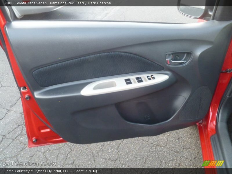 Barcelona Red Pearl / Dark Charcoal 2008 Toyota Yaris Sedan