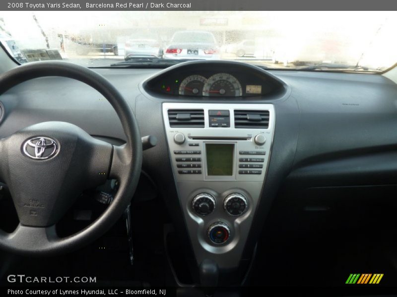 Barcelona Red Pearl / Dark Charcoal 2008 Toyota Yaris Sedan