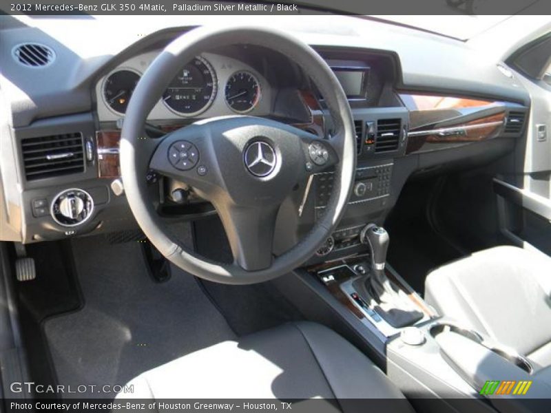 Palladium Silver Metallic / Black 2012 Mercedes-Benz GLK 350 4Matic