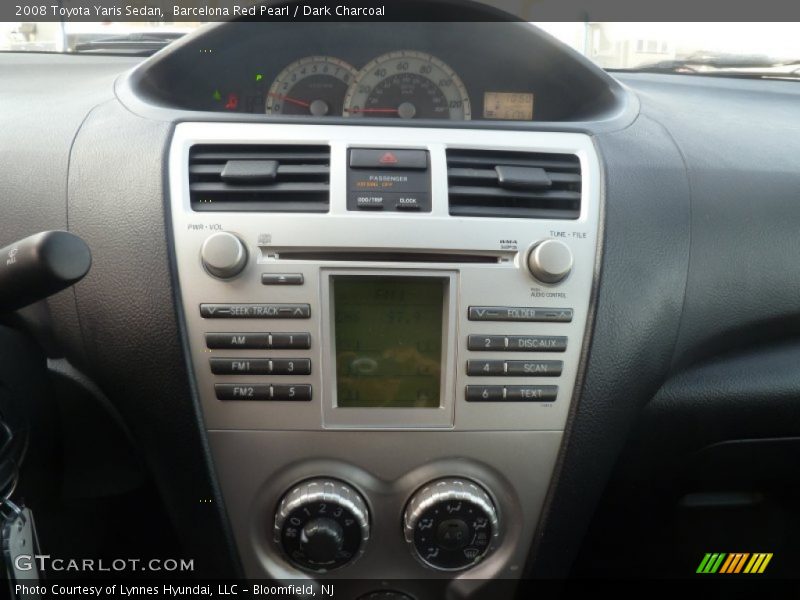 Barcelona Red Pearl / Dark Charcoal 2008 Toyota Yaris Sedan