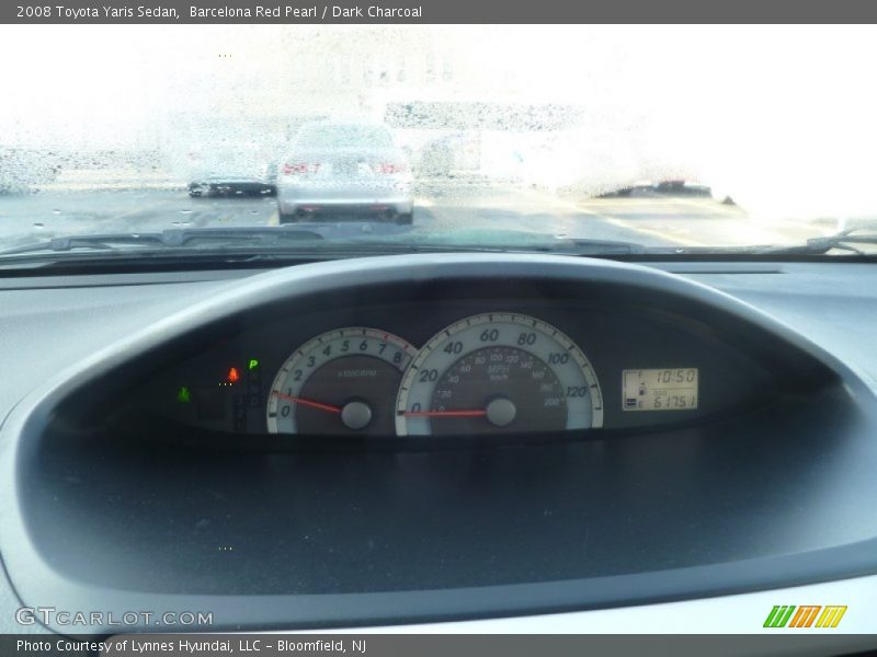 Barcelona Red Pearl / Dark Charcoal 2008 Toyota Yaris Sedan