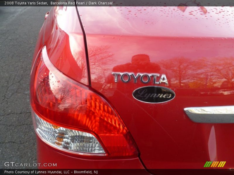 Barcelona Red Pearl / Dark Charcoal 2008 Toyota Yaris Sedan