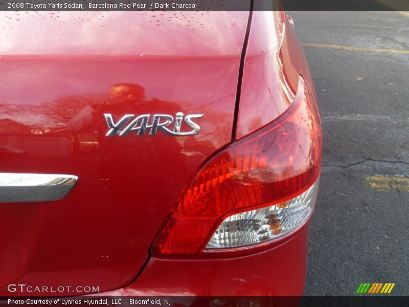 Barcelona Red Pearl / Dark Charcoal 2008 Toyota Yaris Sedan