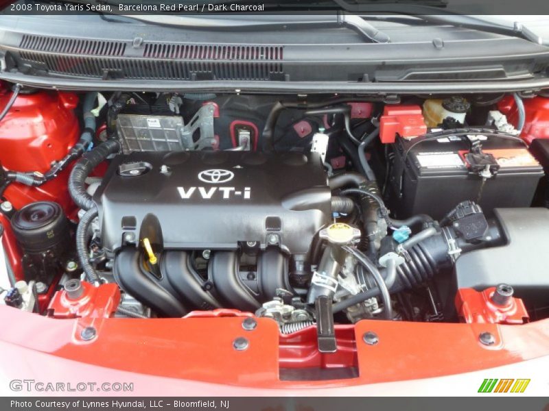 Barcelona Red Pearl / Dark Charcoal 2008 Toyota Yaris Sedan