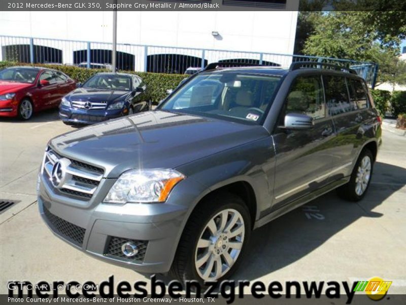 Sapphire Grey Metallic / Almond/Black 2012 Mercedes-Benz GLK 350