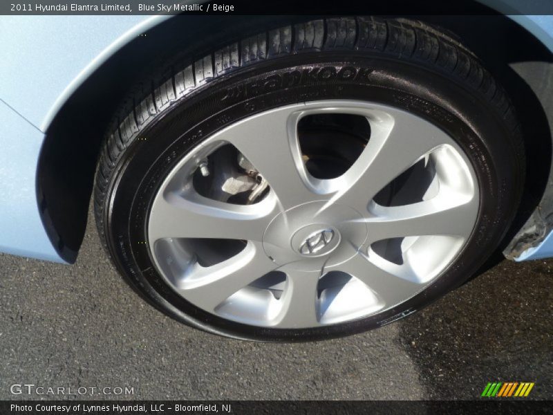 Blue Sky Metallic / Beige 2011 Hyundai Elantra Limited