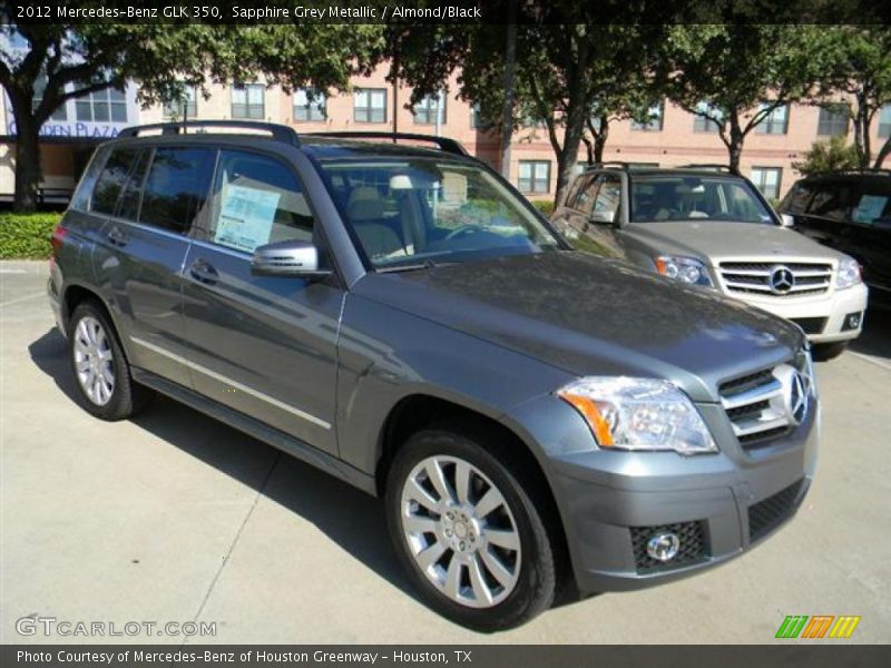 Sapphire Grey Metallic / Almond/Black 2012 Mercedes-Benz GLK 350