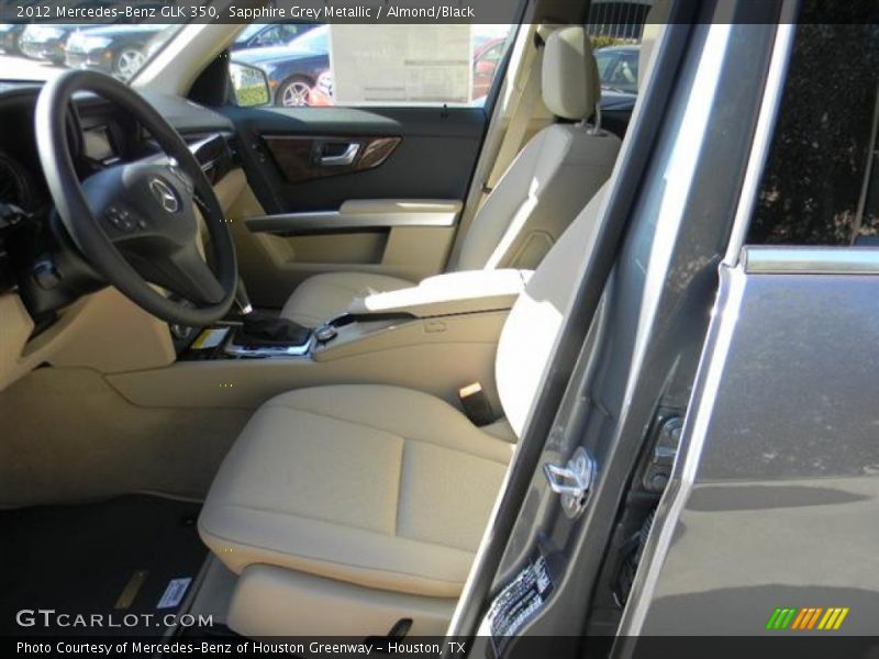 Sapphire Grey Metallic / Almond/Black 2012 Mercedes-Benz GLK 350
