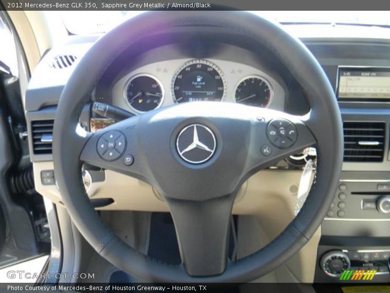Sapphire Grey Metallic / Almond/Black 2012 Mercedes-Benz GLK 350