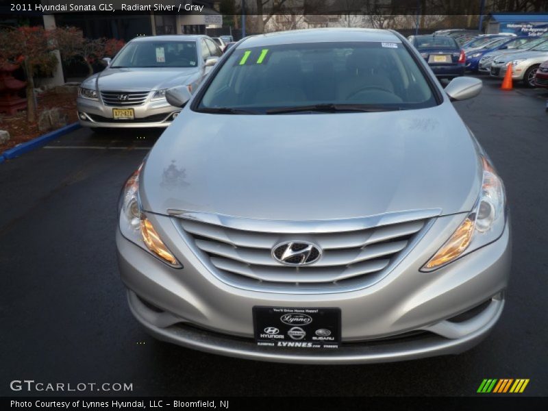 Radiant Silver / Gray 2011 Hyundai Sonata GLS