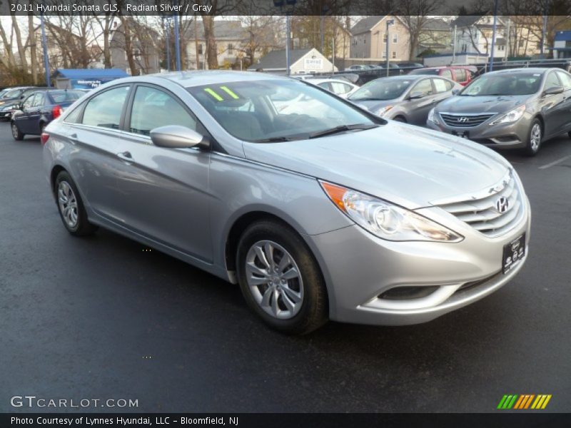 Radiant Silver / Gray 2011 Hyundai Sonata GLS