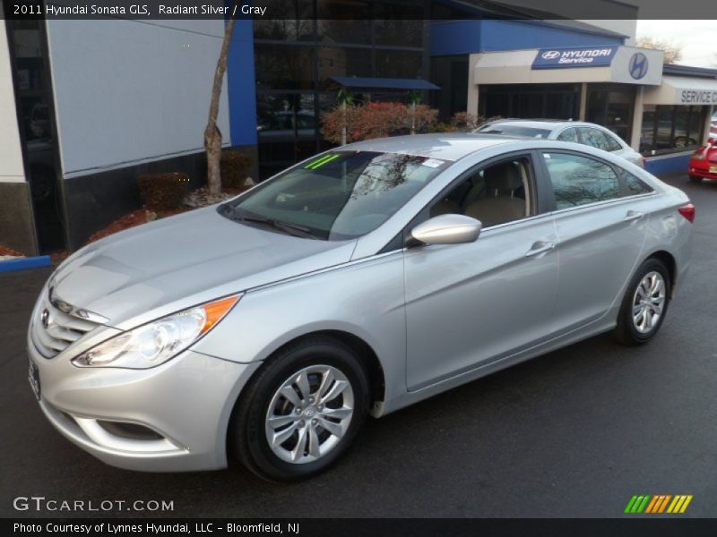 Radiant Silver / Gray 2011 Hyundai Sonata GLS