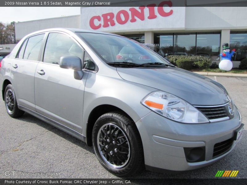 Magnetic Gray / Charcoal 2009 Nissan Versa 1.8 S Sedan