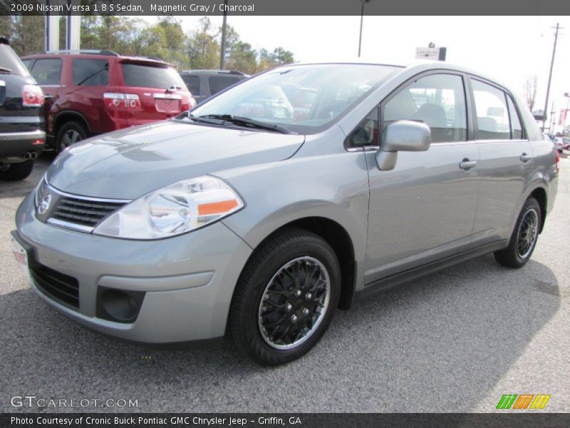 Magnetic Gray / Charcoal 2009 Nissan Versa 1.8 S Sedan