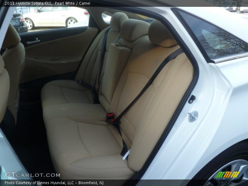 Pearl White / Camel 2011 Hyundai Sonata GLS