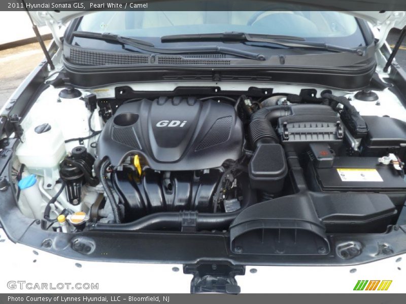 Pearl White / Camel 2011 Hyundai Sonata GLS