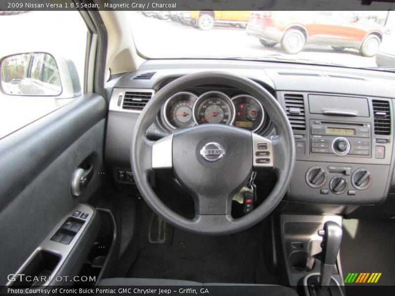 Magnetic Gray / Charcoal 2009 Nissan Versa 1.8 S Sedan