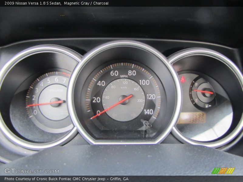 Magnetic Gray / Charcoal 2009 Nissan Versa 1.8 S Sedan