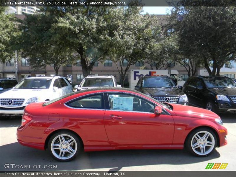 Mars Red / Almond Beige/Mocha 2012 Mercedes-Benz C 250 Coupe