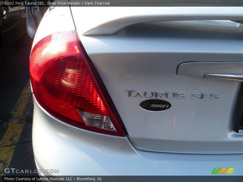 Silver Frost Metallic / Dark Charcoal 2002 Ford Taurus SES