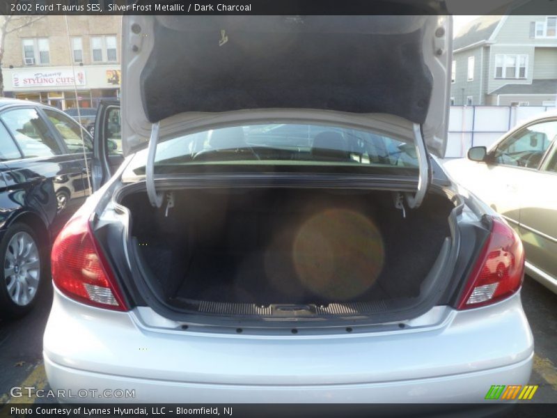 Silver Frost Metallic / Dark Charcoal 2002 Ford Taurus SES