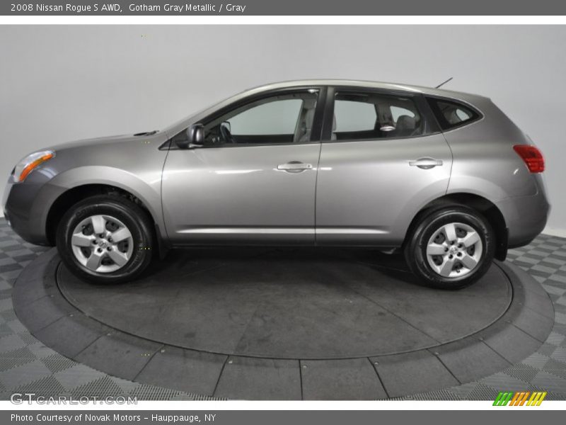 Gotham Gray Metallic / Gray 2008 Nissan Rogue S AWD