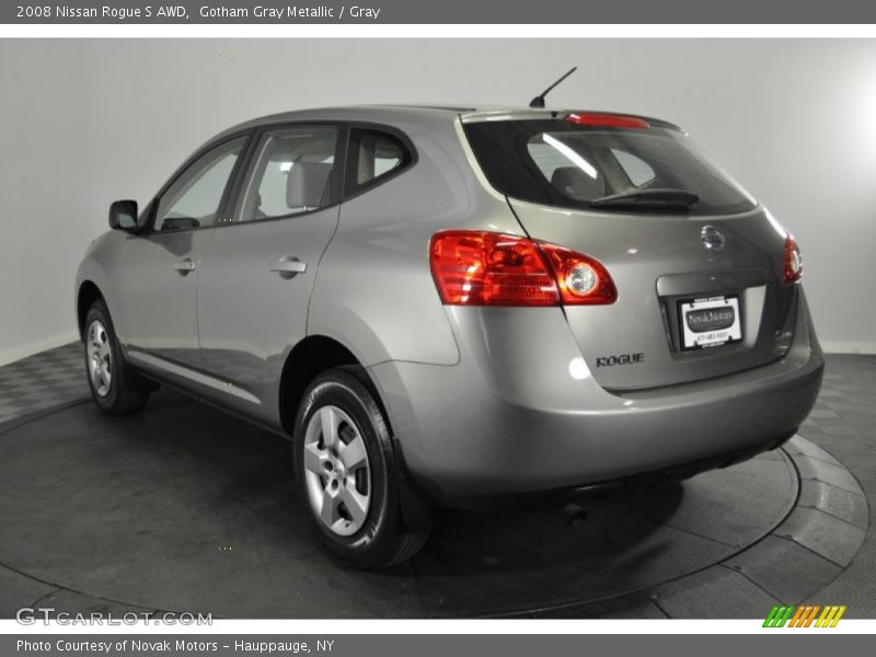 Gotham Gray Metallic / Gray 2008 Nissan Rogue S AWD