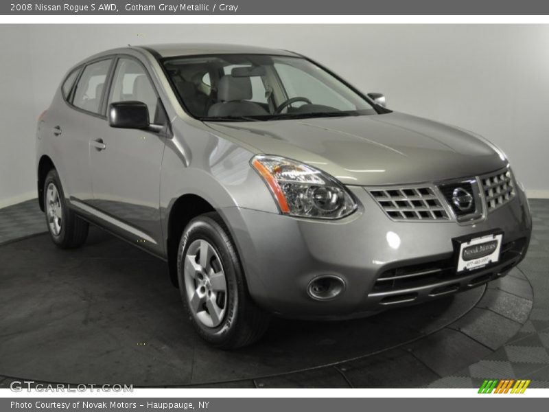Gotham Gray Metallic / Gray 2008 Nissan Rogue S AWD