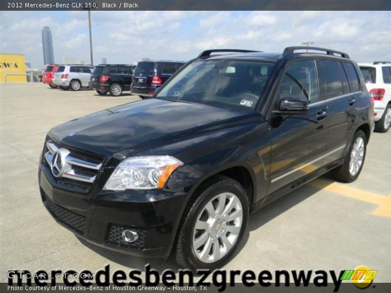 Black / Black 2012 Mercedes-Benz GLK 350