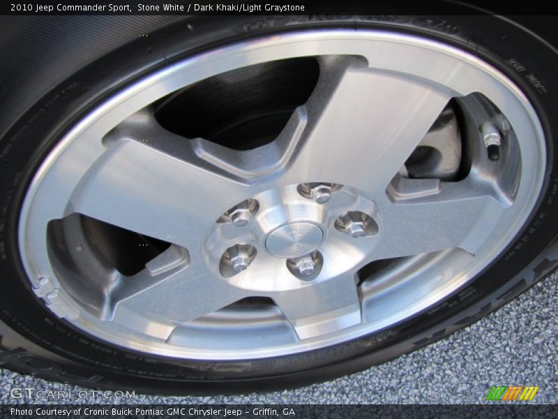 Stone White / Dark Khaki/Light Graystone 2010 Jeep Commander Sport