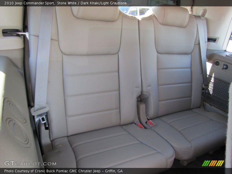 Stone White / Dark Khaki/Light Graystone 2010 Jeep Commander Sport