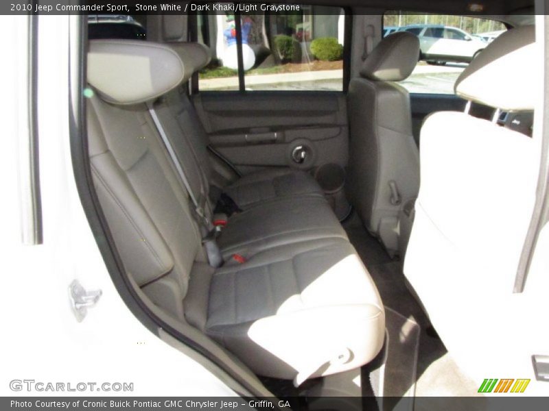 Stone White / Dark Khaki/Light Graystone 2010 Jeep Commander Sport