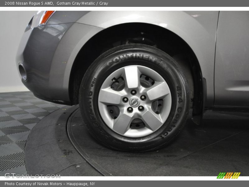 Gotham Gray Metallic / Gray 2008 Nissan Rogue S AWD