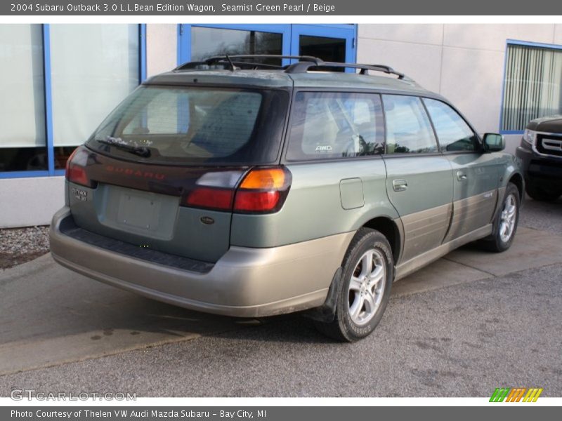 Seamist Green Pearl / Beige 2004 Subaru Outback 3.0 L.L.Bean Edition Wagon