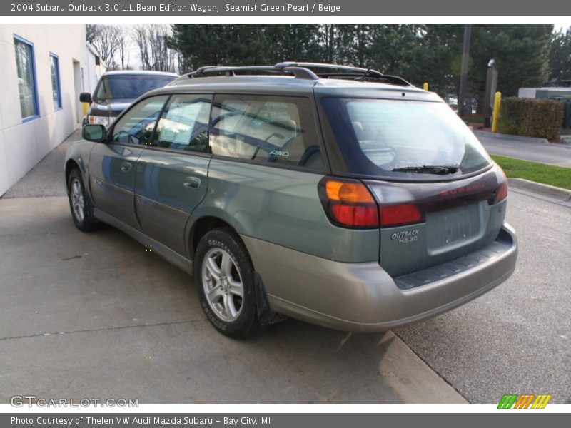 Seamist Green Pearl / Beige 2004 Subaru Outback 3.0 L.L.Bean Edition Wagon