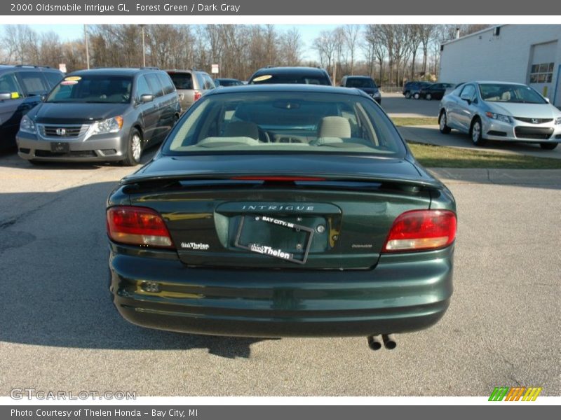Forest Green / Dark Gray 2000 Oldsmobile Intrigue GL