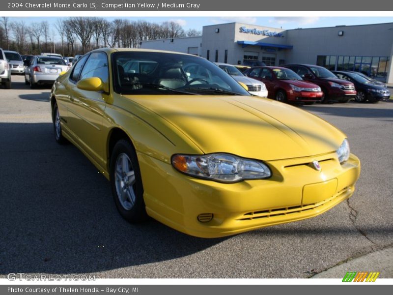 Competition Yellow / Medium Gray 2004 Chevrolet Monte Carlo LS
