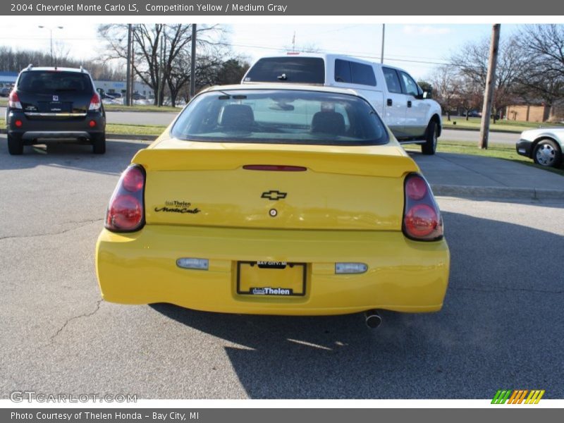 Competition Yellow / Medium Gray 2004 Chevrolet Monte Carlo LS