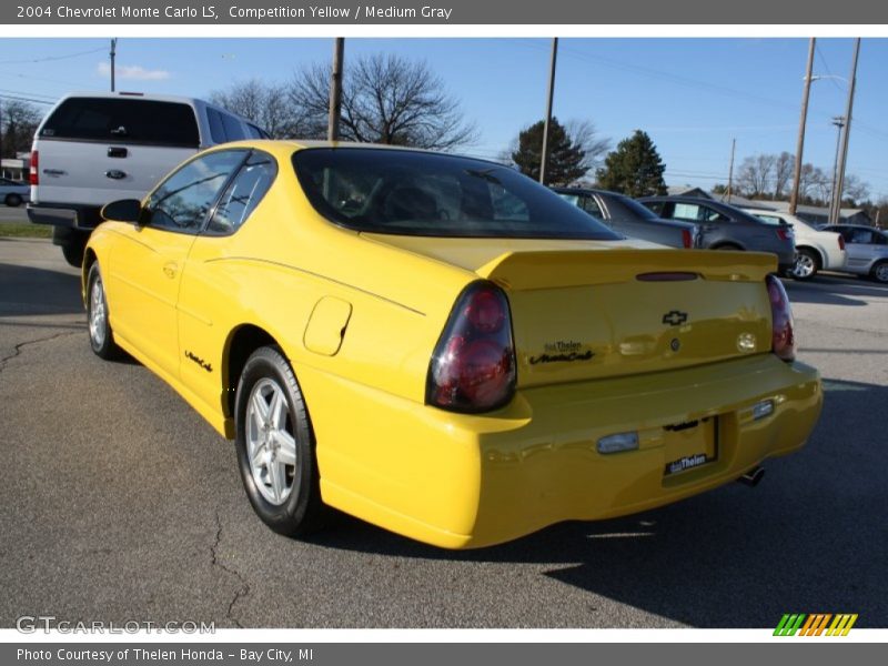 Competition Yellow / Medium Gray 2004 Chevrolet Monte Carlo LS