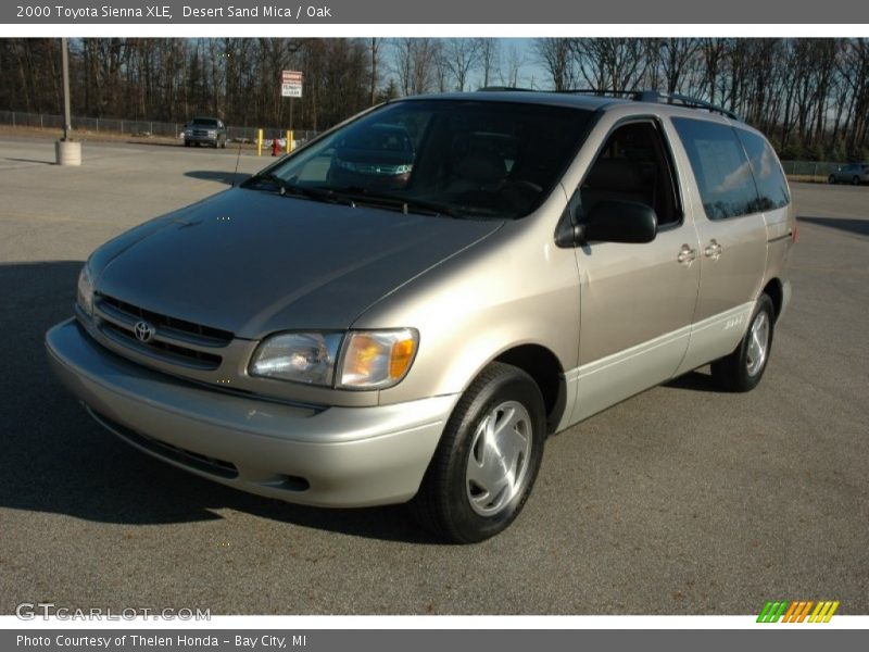 Desert Sand Mica / Oak 2000 Toyota Sienna XLE
